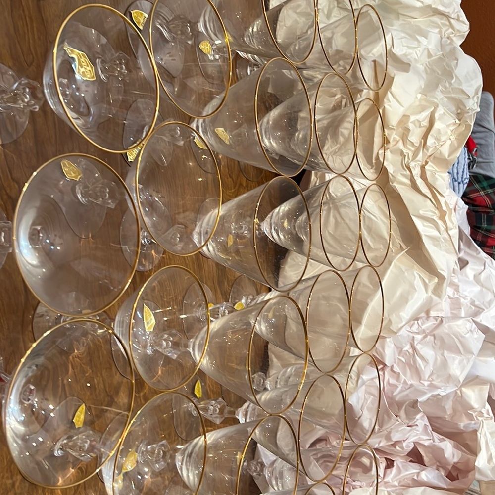 Tiffin Mansfield crystal stemware